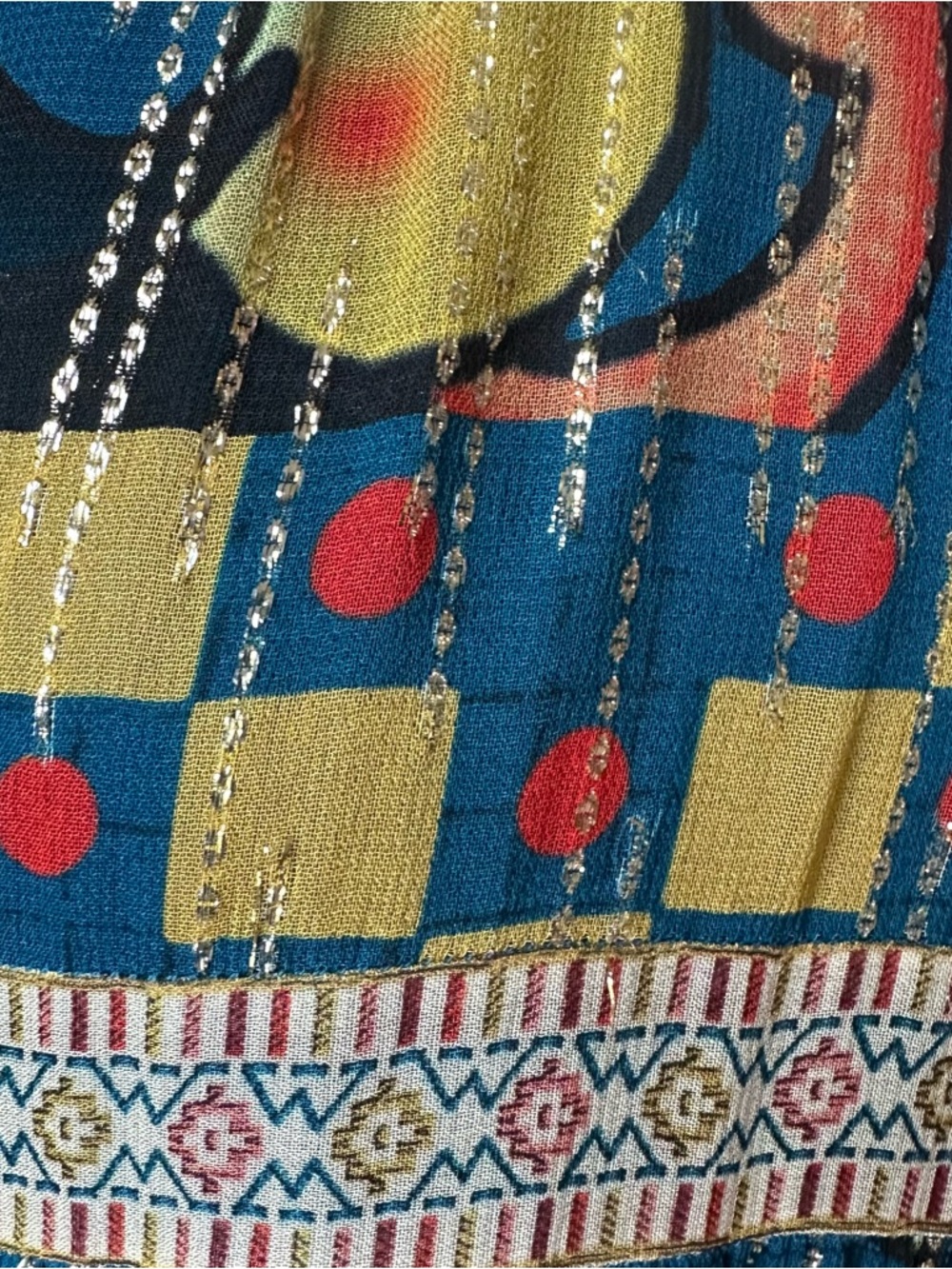 Anthropologie Verb Pallavi Singhee Eulalia Dress Size 6 Boho Art to Wear - Picture 11 of 11